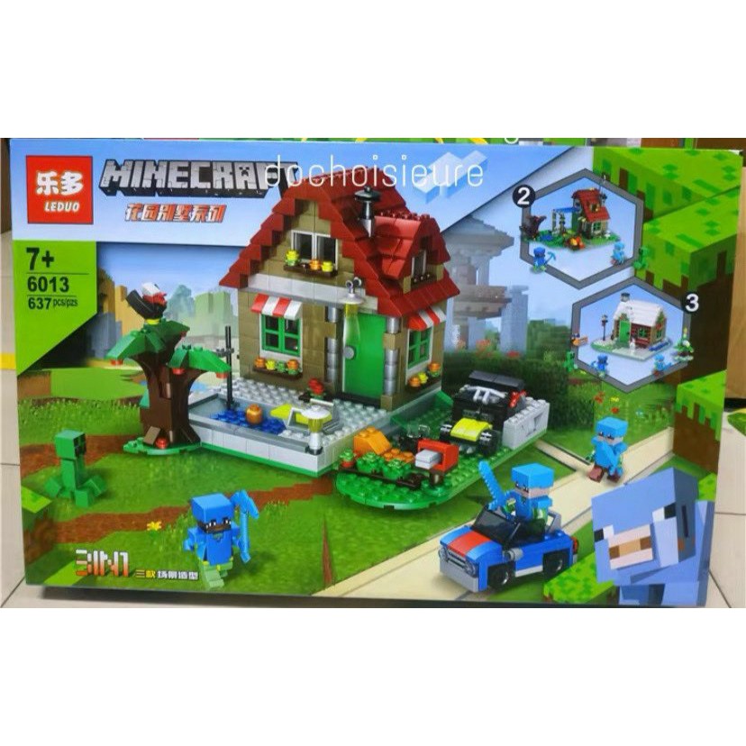 Lắp ráp xếp hình My world 6013 : Ngôi nhà trong rừng 3 in 1