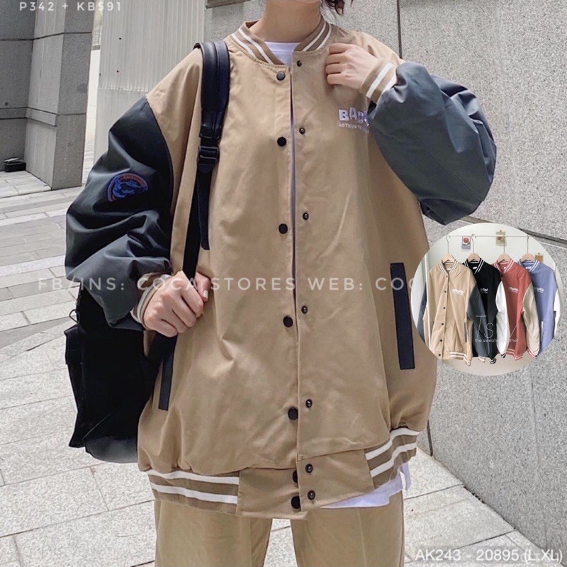 🔥𝐆𝐈𝐀́ 𝐒𝐈̉🔥 243 Áo Khoác Bomber Jackets Dù 2 Lớp Cao Cấp