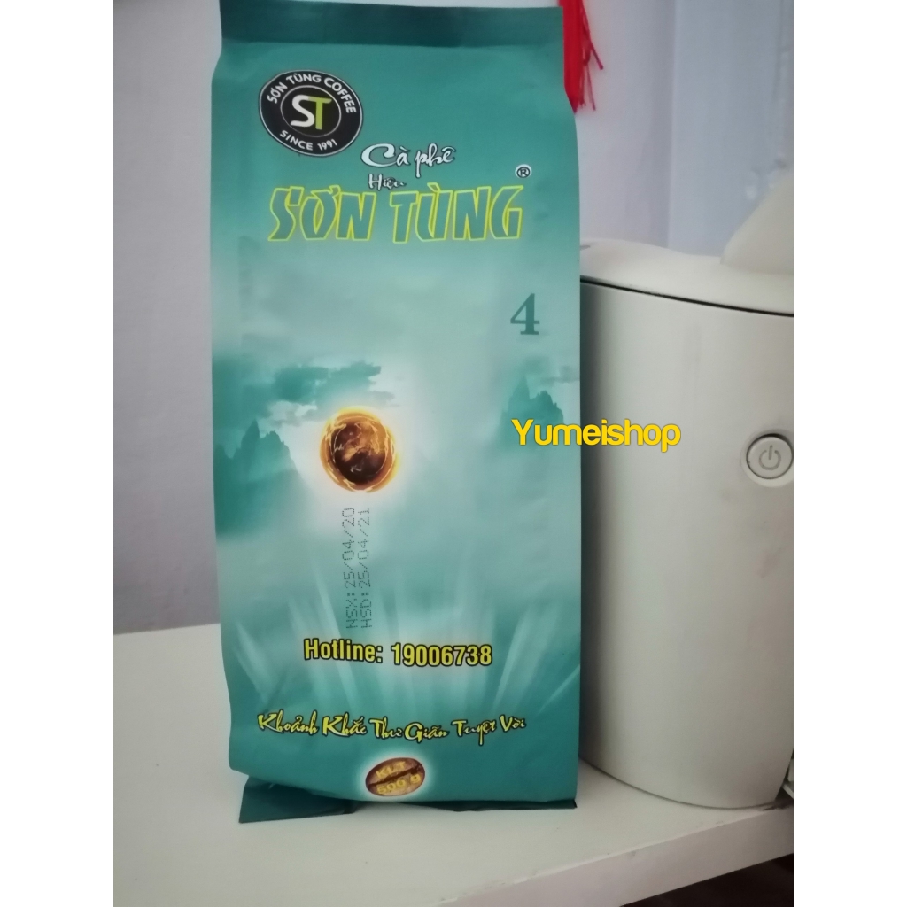 [Cafe Xịn] Cà Phê Sơn Tùng Số 4 loại nhãn xanh cao cấp gói 500gr