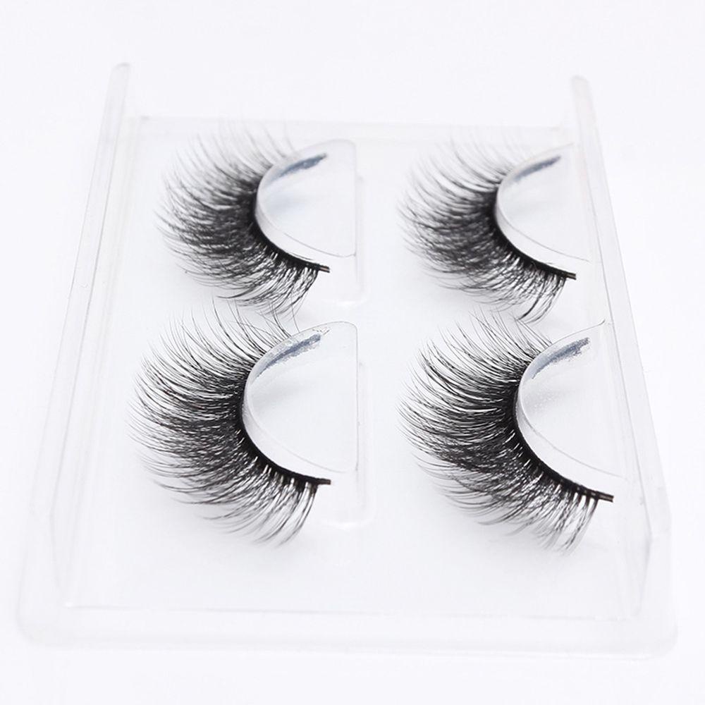Set 2 Cặp Lông Mi Giả 3D Dài Và Dày Chuyên Dụng Cho Trang Điểm