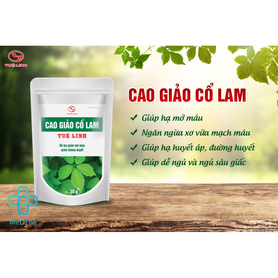 Cao khô Giảo Cổ Lam Tuệ Linh - Đẩy lùi tiểu đường, mỡ máu, cao huyết áp [Chính Hãng]