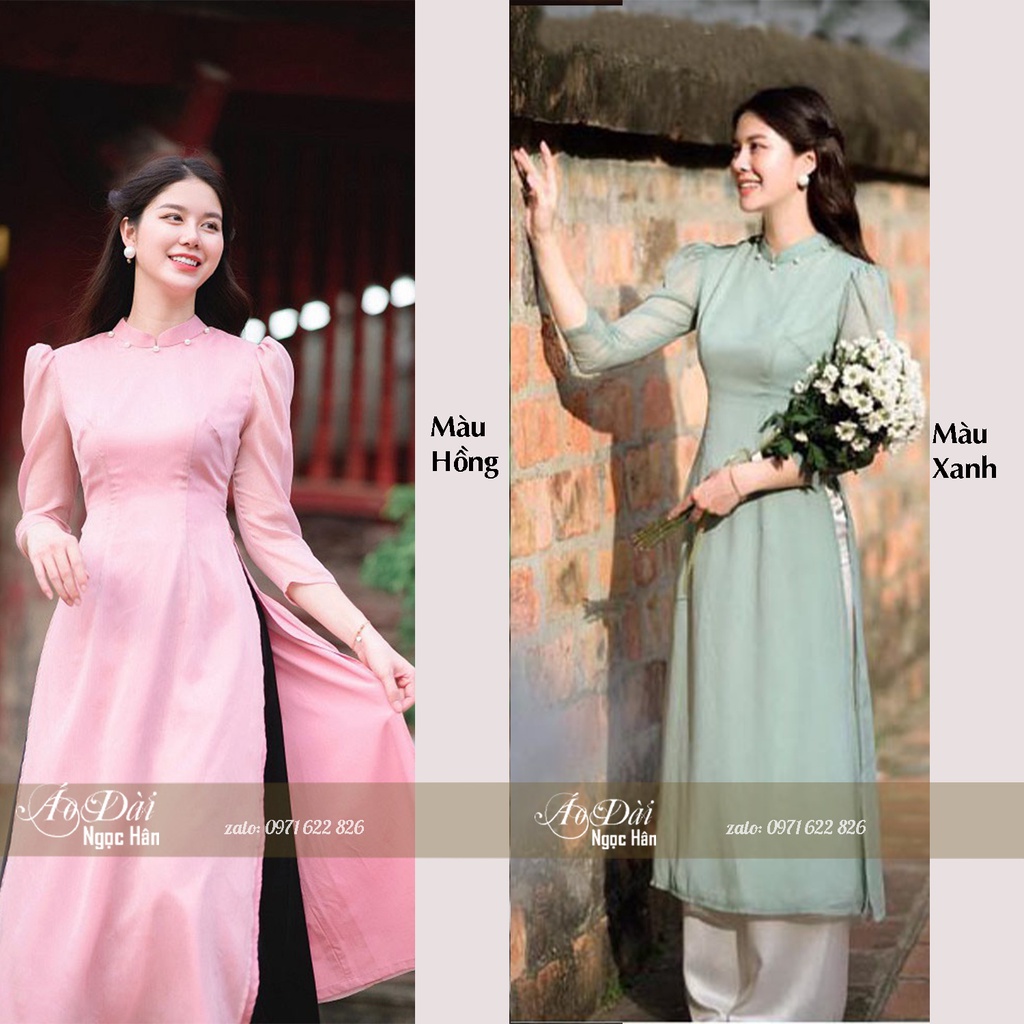 Áo dài cách tân nữ tay bồng  A01