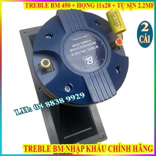 Cặp loa treble kèn 450 bm chính hãng nhập khẩu + họng 11x28 + tụ sịn - giá 2 cái