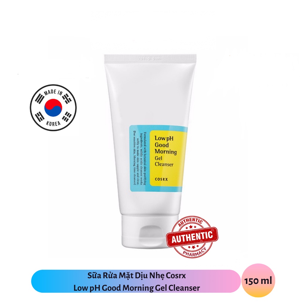 Sữa Rửa Mặt Dạng Gel Cosrx Low pH Good Morning Gel Cleanser (150ml) [Chính Hãng]