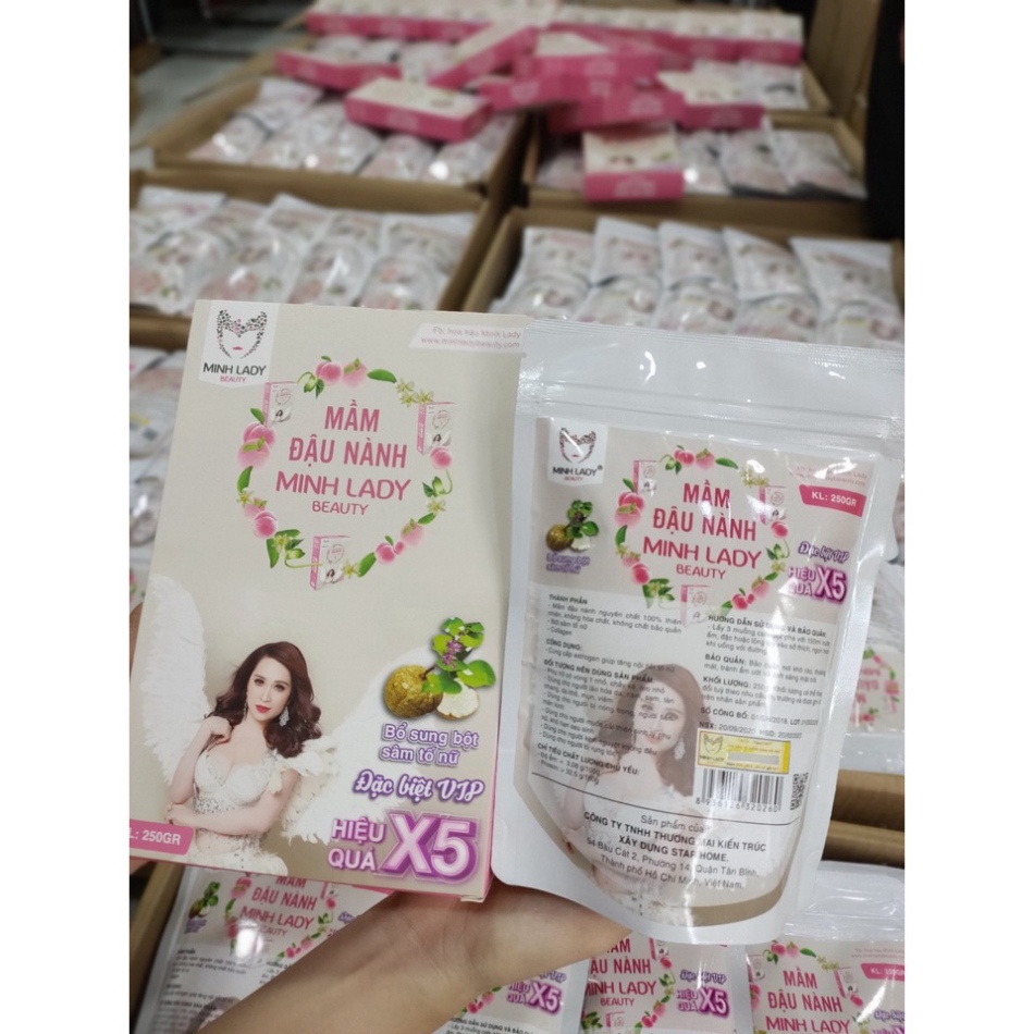 {Chính Hãng-Date Mới-tặng 4 kẹo mấm }COMBO 10 hộp Mầm Đậu Nành Tăng V1 Minh Lady Beauty bổ sung sâm tố nữ vàcolagen | BigBuy360 - bigbuy360.vn