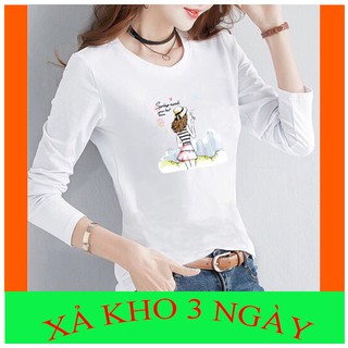 [ CỰC ĐẸP ] Áo thun nữ dài tay mặc thu đông