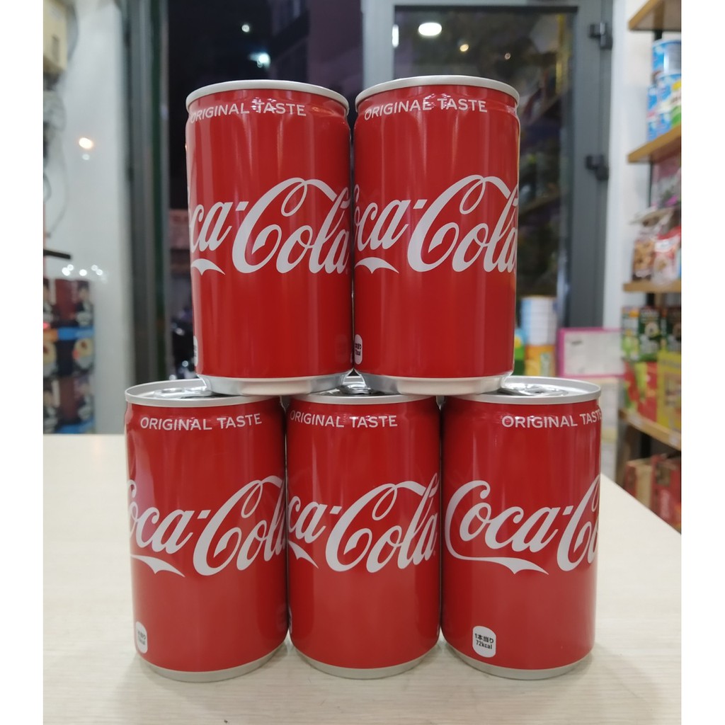 Combo 5 lon Coca Nhật Mini 160ml.  Date 12/2022