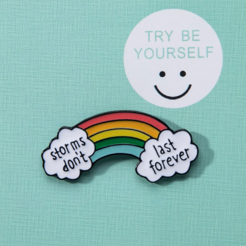 Trâm Cài Áo Hình Cầu Vồng Xinh Xắn Dễ Thương