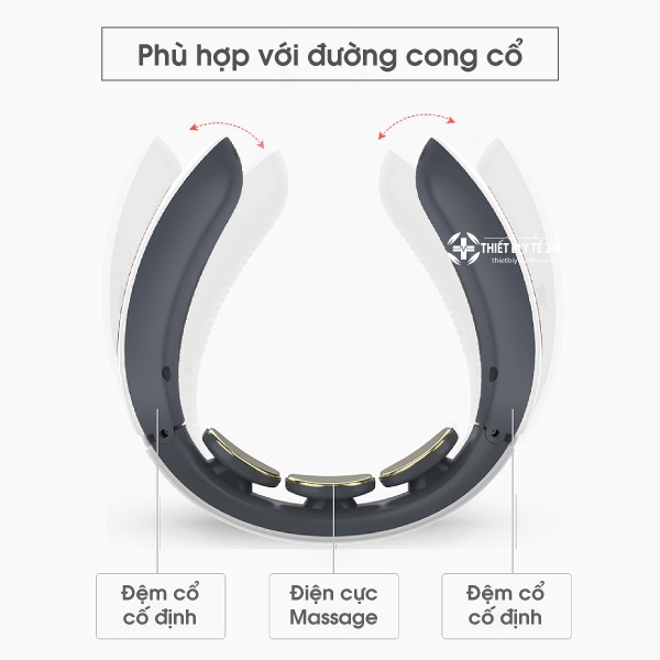 Máy Massage Cổ, Vai Gáy 3D Xung Điện Cao Cấp, Giảm Đau Vai Gáy [Giao Hàng Miễn Phí]