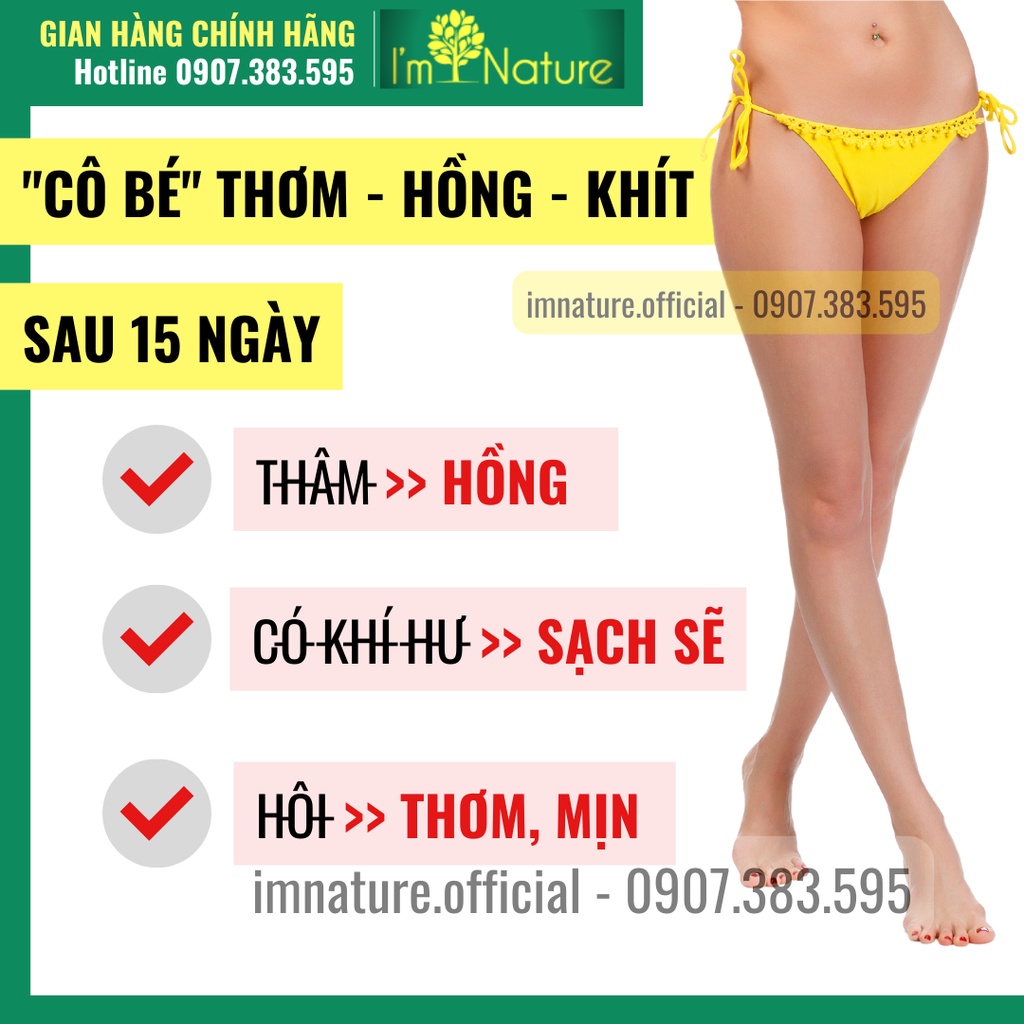 Dung Dịch Vệ Sinh Phụ Nữ Trầu Không I'm Nature Kacip Fatimah 150ml Chính Hãng