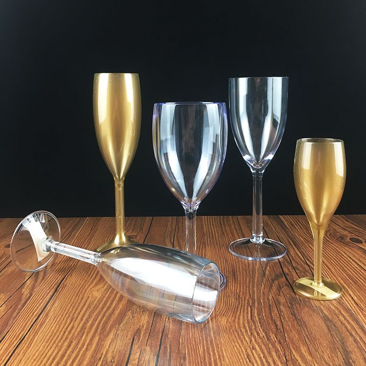 Ly rượu sâm banh ly rượu vang đỏ bằng nhựa ly rượu trong suốt bằng Acrylic ly rượu/Ly Rượu Vang nhựa