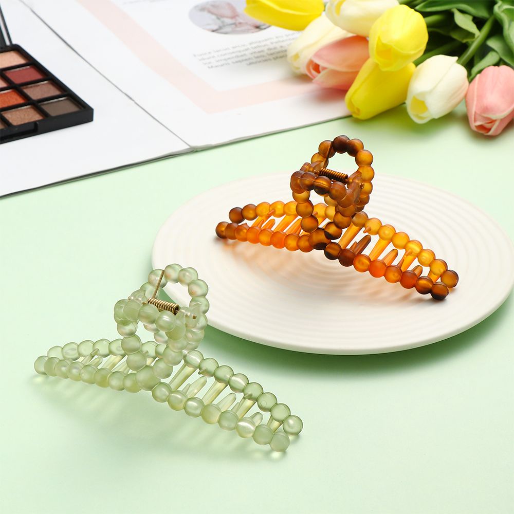 Kẹp tóc càng cua trong suốt thời trang Hàn Quốc thanh lịch