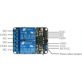 Module relay 2 kênh cách ly 12V-10A