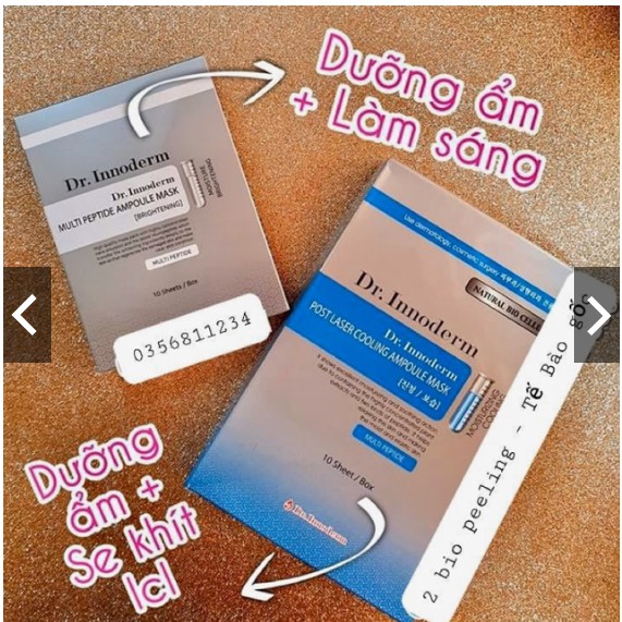 Mặt nạ Dr Innoderm Post Laser Cooling Ampoule Mask