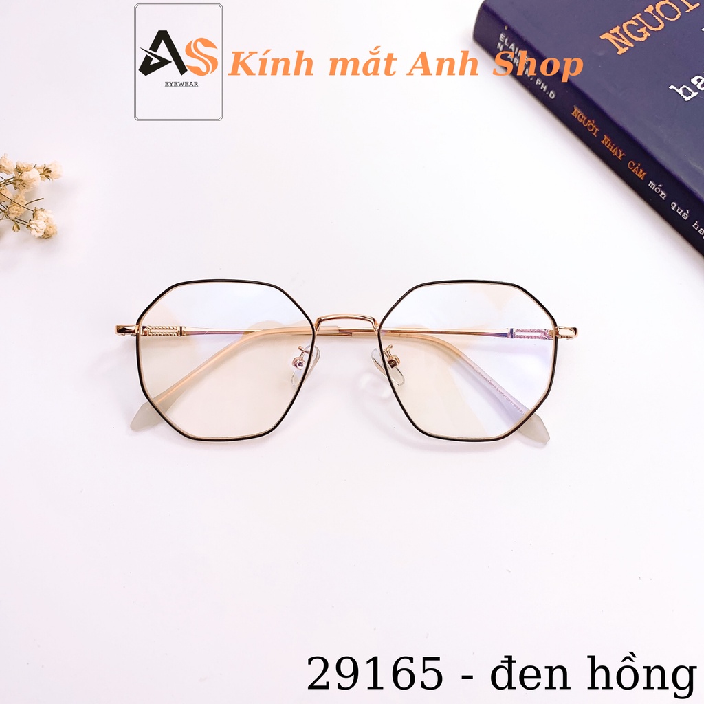 Gọng kính mắt kính lục giác chất liệu kim loại 29165
