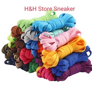 Dây Giày Bản Dẹp Đủ Màu 1m2-1m6 cho tất cả các loại giày cổ cao và cổ thấp.