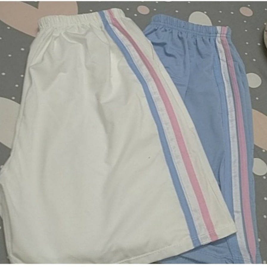 Quần short đùi 3 sọc thể thao unisex, quần đùi kẻ 3 sọc cầu vồng ống rộng cạp chun có 3 màu ĐEN, XANH, TRẮNG