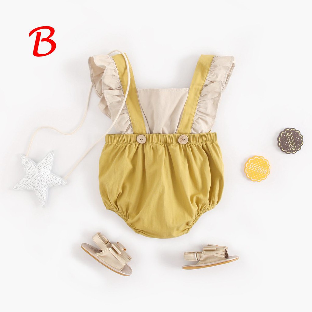 Áo liền quần Sanlutoz không tay bằng cotton phong cách công chúa cho bé gái (2 màu)