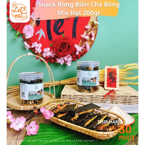 COMBO 2 Hộp  Rong Biển Mix Hạt &amp; Chà Bông Gà 180Gr