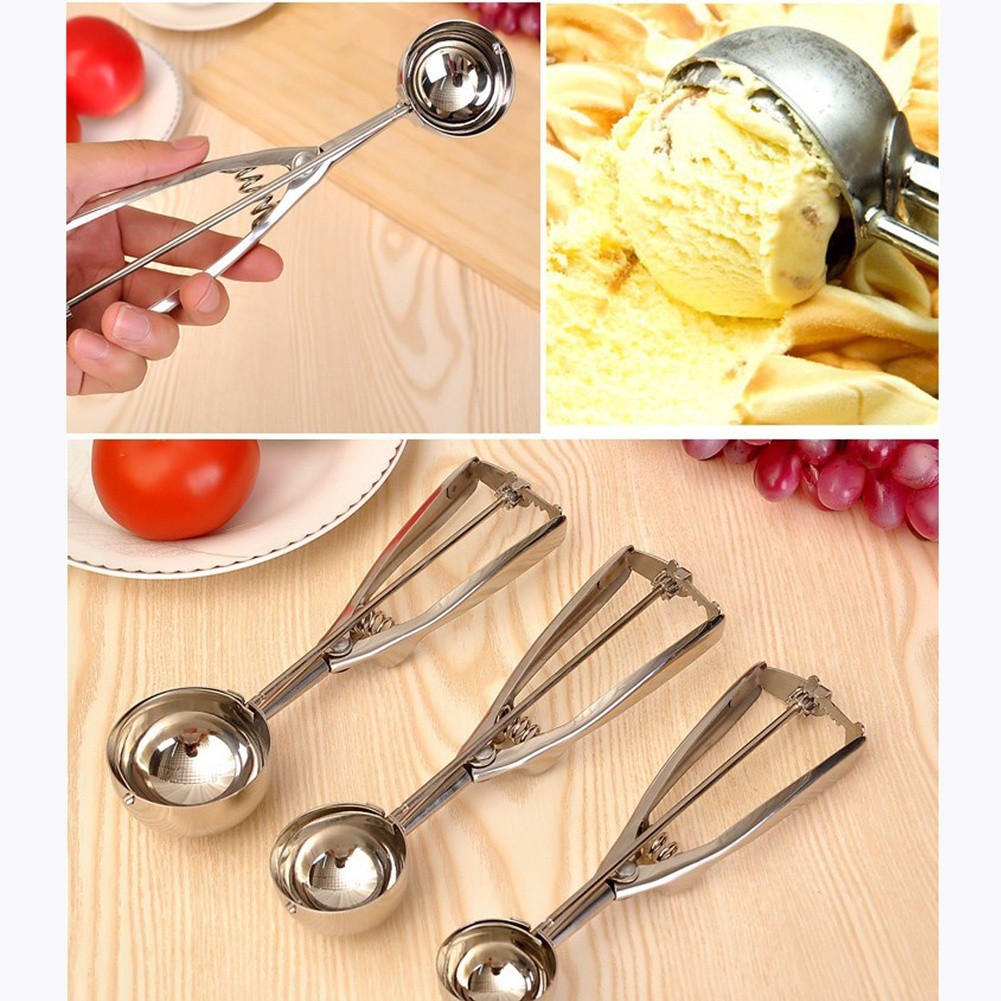 Muỗng múc kem bằng thép không gỉ mới