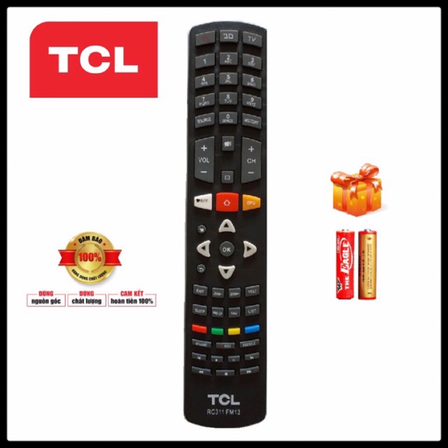 FREESHIP ĐƠN 99K_Điều khiển Ti vi TCL _ RC 311 ( Smart TV )