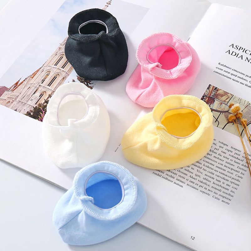 Bộ Găng Tay + Găng Tay + Vỏ Bọc Chân Bằng Cotton Mềm Chống Trầy Dành Cho