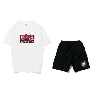 Combo Áo Thun Và Short Kaki Người Nhện Phản Quang
