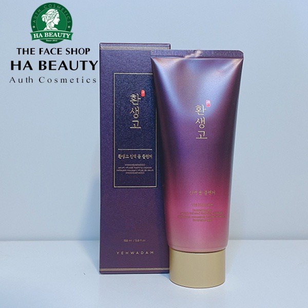 Sữa rửa mặt The Face Shop Hàn Quốc chống lão hóa Yehwadam Hwansaenggo Serum Infused Foaming Cleanser 150ml Hà Beauty