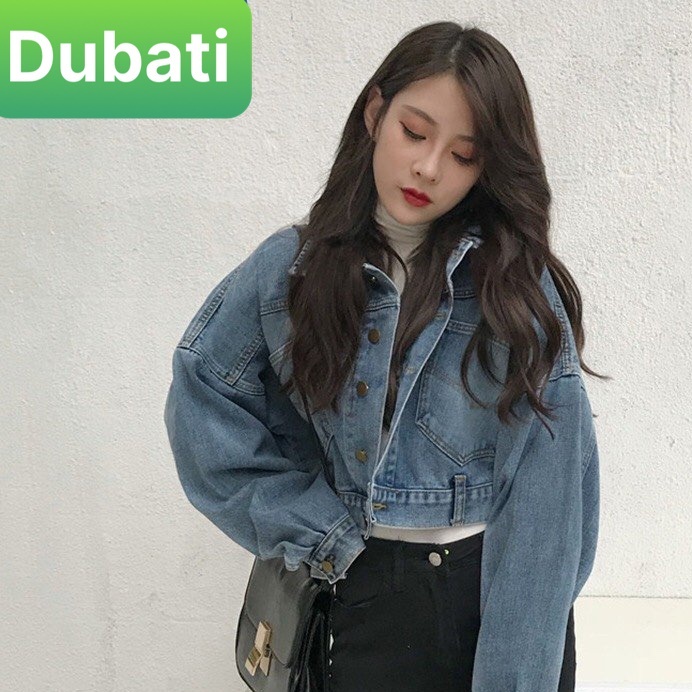 ÁO KHOÁC NỮ CHẤT BÒ JEAN 3 NÚT SAU SIÊU CÁ TÍNH TREND MỚI HÀN QUỐC- DUBATI FASHION