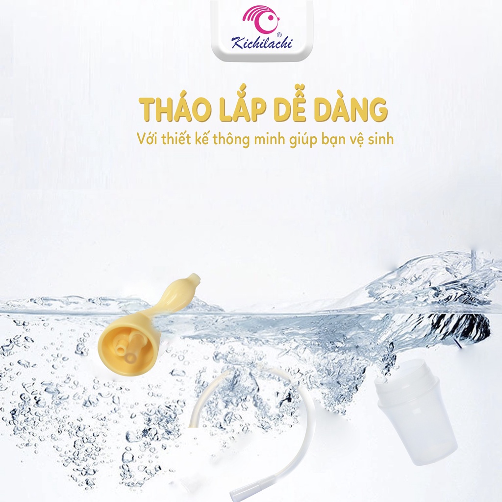 Hút Mũi Sơ Sinh Cho Bé Kichilachi ,hút Mũi Nội Địa Với Đầu Núm Mềm An Toàn Cho Bé 0m+