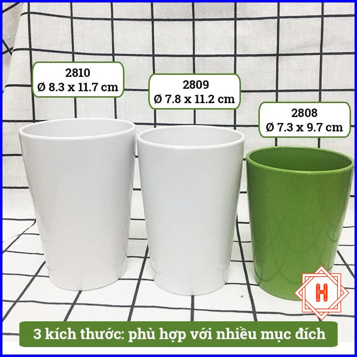 Cốc nhựa phíp Song Long 3 size cho nhà hàng, quán ăn, gia đình { H }