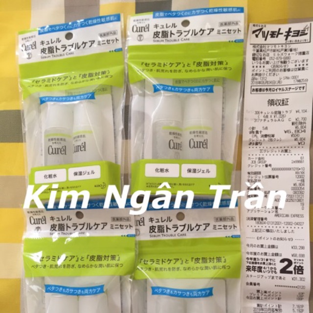 Set mini curel da dầu nhạy cảm