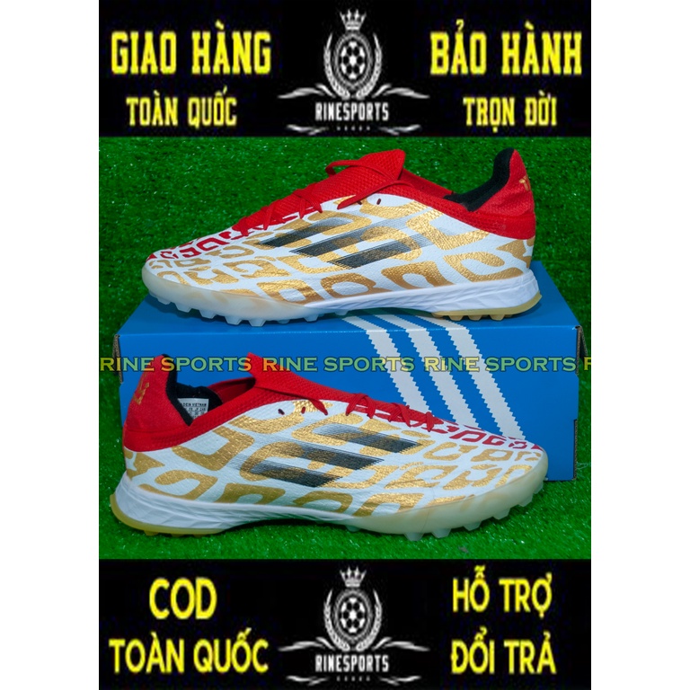 GIÀY BÓNG ĐÁ NHÂN TẠO (TF)  X SPEEDFLOW.1 MÀU TRẮNG ĐỎ HÀNG SUPER THAILAND
