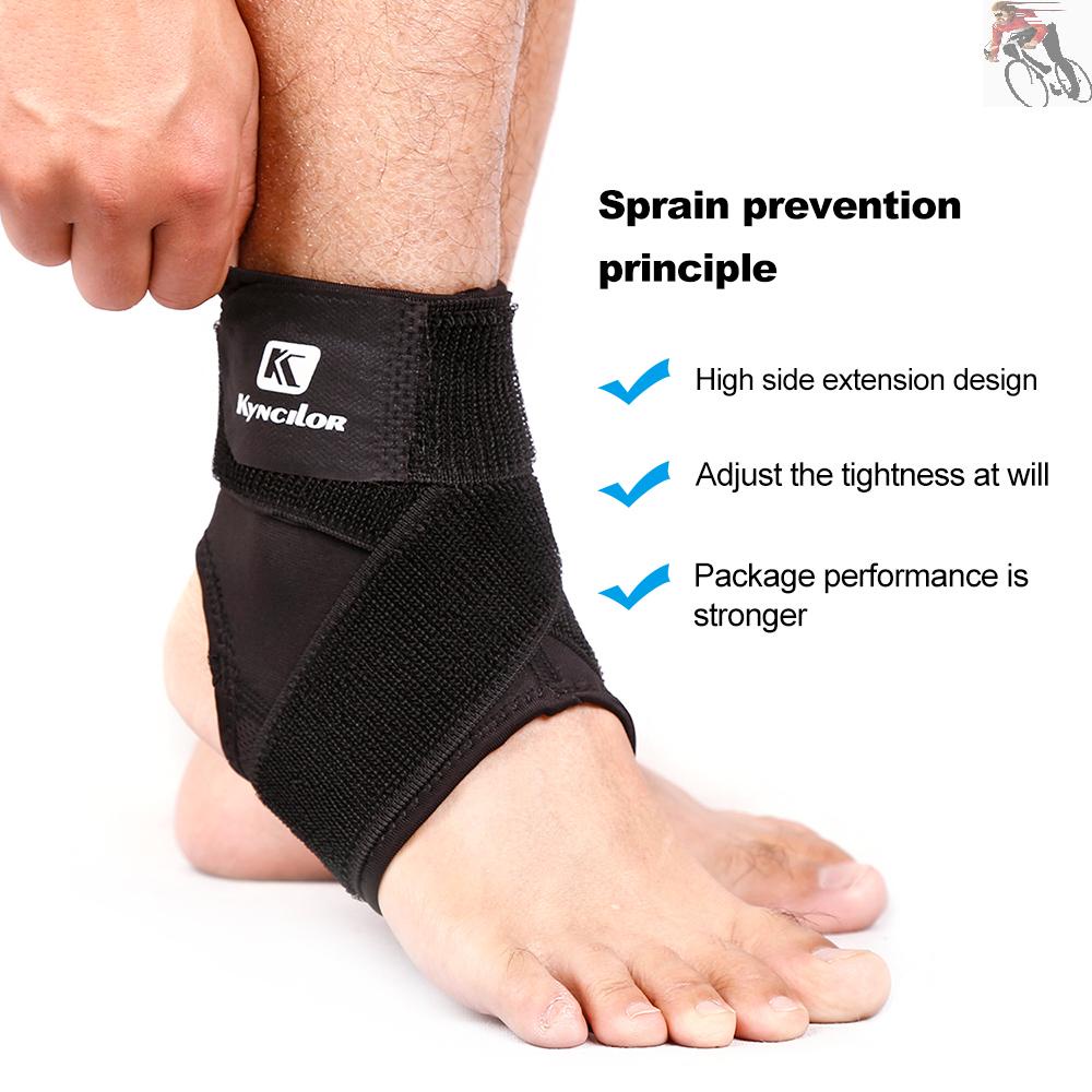 Sport Ankle Support Elastic High Protect Sports Equipment Safety Running Basketball Ankle Brace Support Red&L