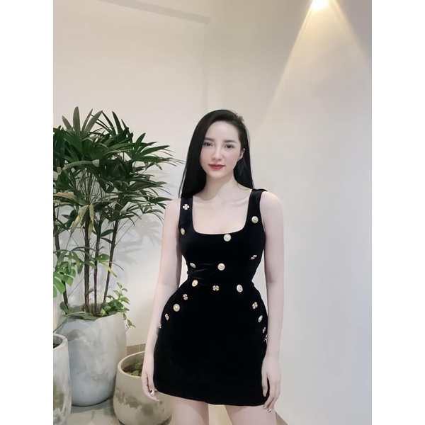 ÁO BA LỖ NHUNG CÚC HOA HOTTREND CÓ BÁN CHÂN VÁY CÚC HOA MS18882