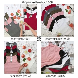 Combo 3 áo croptop AGE2X được chọn mẫu