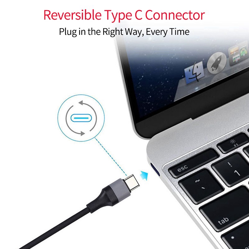 Cáp Chuyển Đổi Usb 3.1 Type C Sang Hdmi / 2m Hd 1080p 4k Hdtv / Hd 1080p 4k