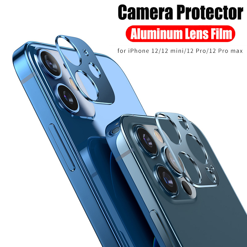 Miếng hợp kim nhôm bảo vệ camera điện thoại iphone 12 Pro Max 12 Mini