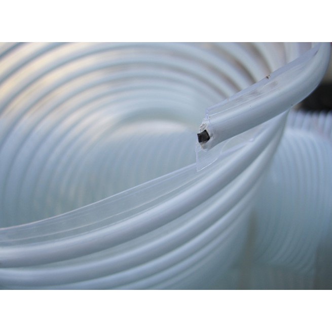 Ống hút mùi hút bụi thông gió đường kính 150mm  nhựa PVC trong suốt lõi thép lò xo siêu bền tiện dụng