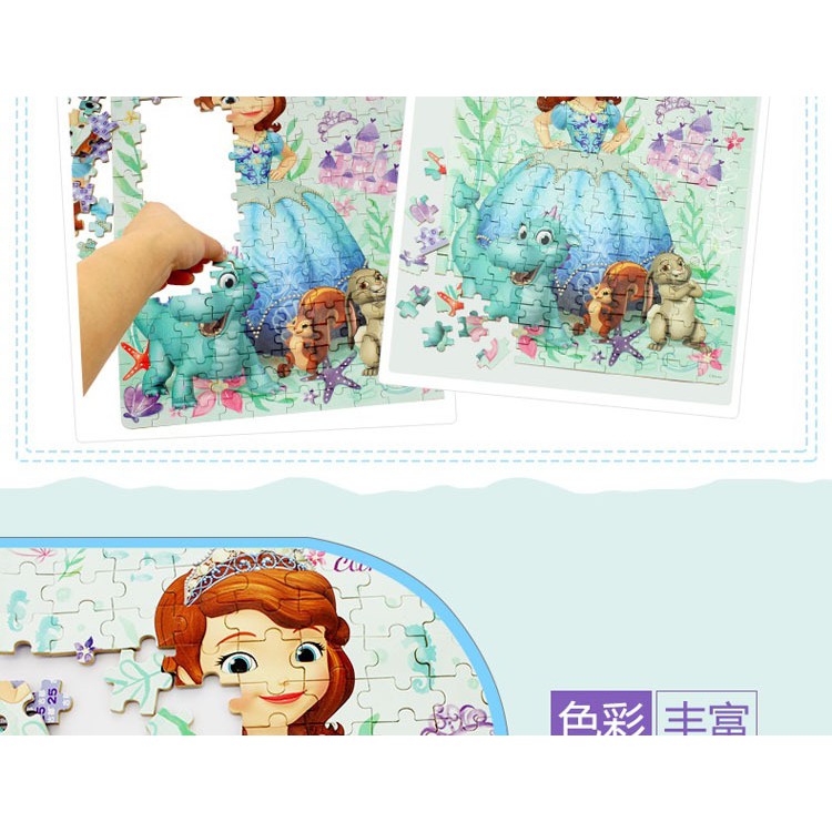 Ghép Tranh Puzzle 200 Mảnh Hộp Thiếc In Dập Nổi 3D - Sofia