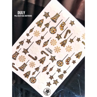 STICKER NAIL: hình dán móng tay hình bông tuyết siêu đẹp