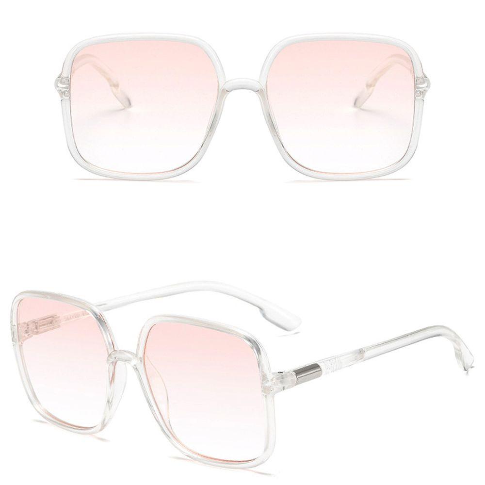 Kính Mát Gọng Vuông Lớn Phong Cách Vintage Dành Cho Nam Nữ