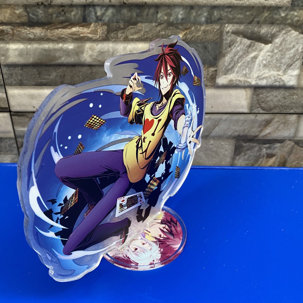 (1M) Standee NO GAME NO LIFE Tượng Acrylic Anime mica chibi trang trí trưng bày mô hình