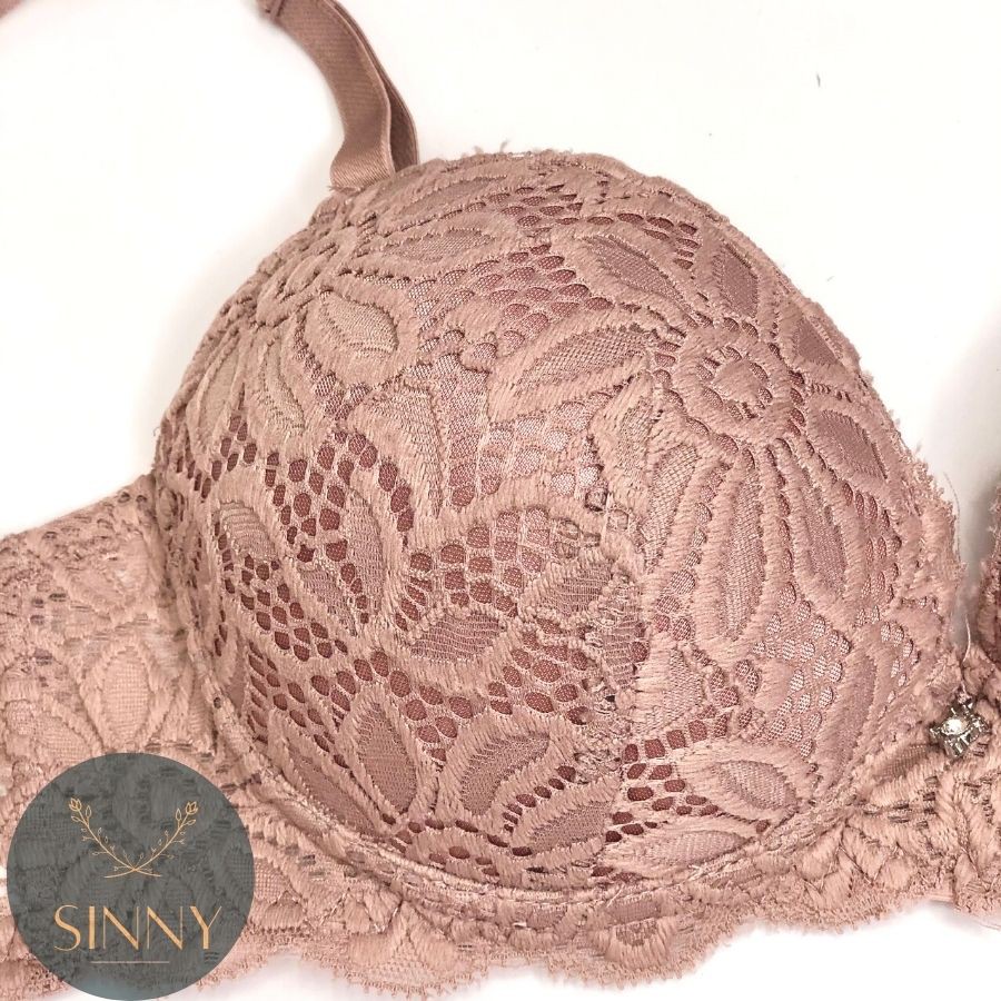 Áo lót nữ nâng đẩy 4cm, áo ngực mút mềm có gọng, nội y Thái Lan ren Sisterhood 2055, Sinny