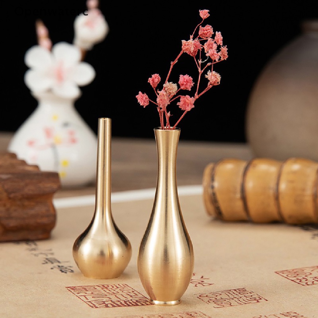 Bình Hoa Mini Bằng Đồng Nguyên Chất Trang Trí Phòng Khách