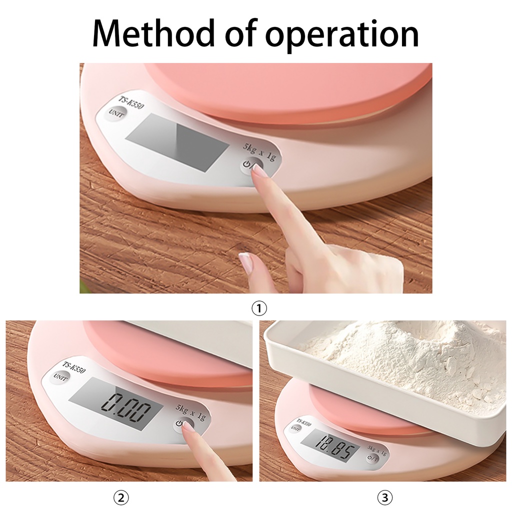 Cân điện tử hình trái tim màu hồng