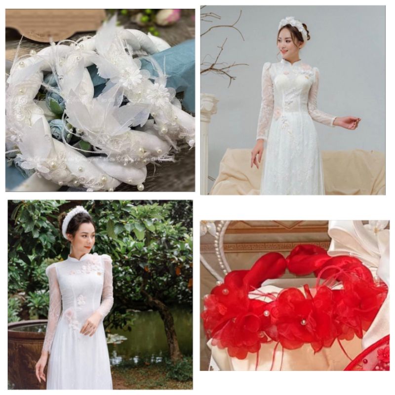 Mấn áo dài đính hoa văn🌺