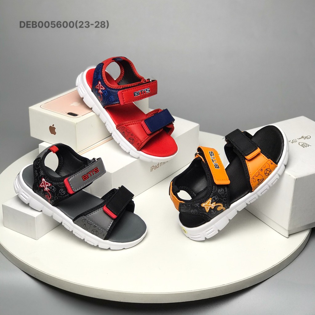 Sandal bé trai BlTIS 23-28 ❤️FREESHIP❤️ Dép quai hậu nhí đế siêu nhẹ hai quai dán điều chỉnh DEB005600