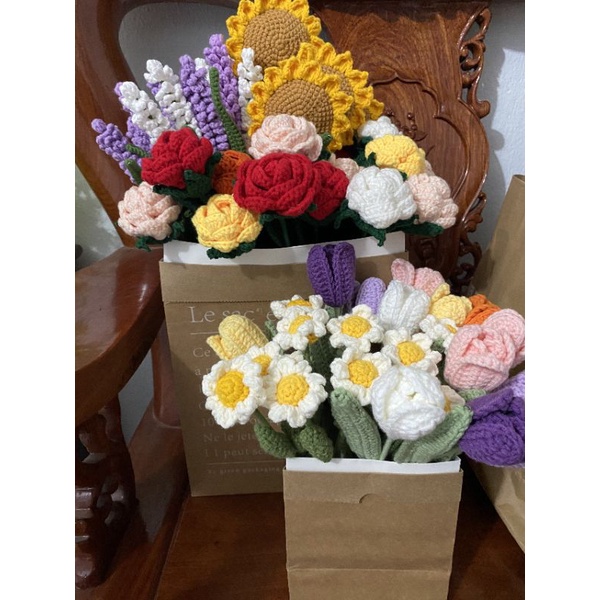 Cúc Tana handmade bằng len - Chrysanthemum Crochet,  Quà tặng ý nghĩa