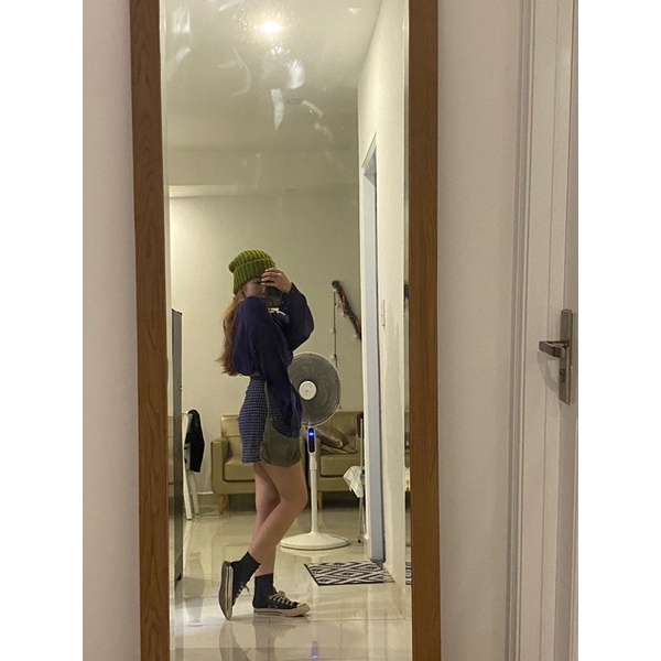 Chân váy caro xanh KIDO